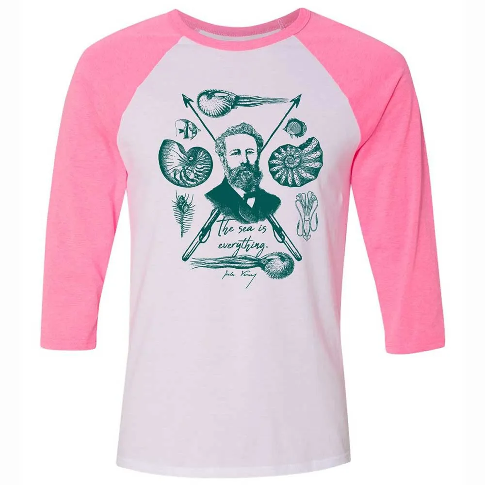 The sea is everything - White/Neon Pink - 12