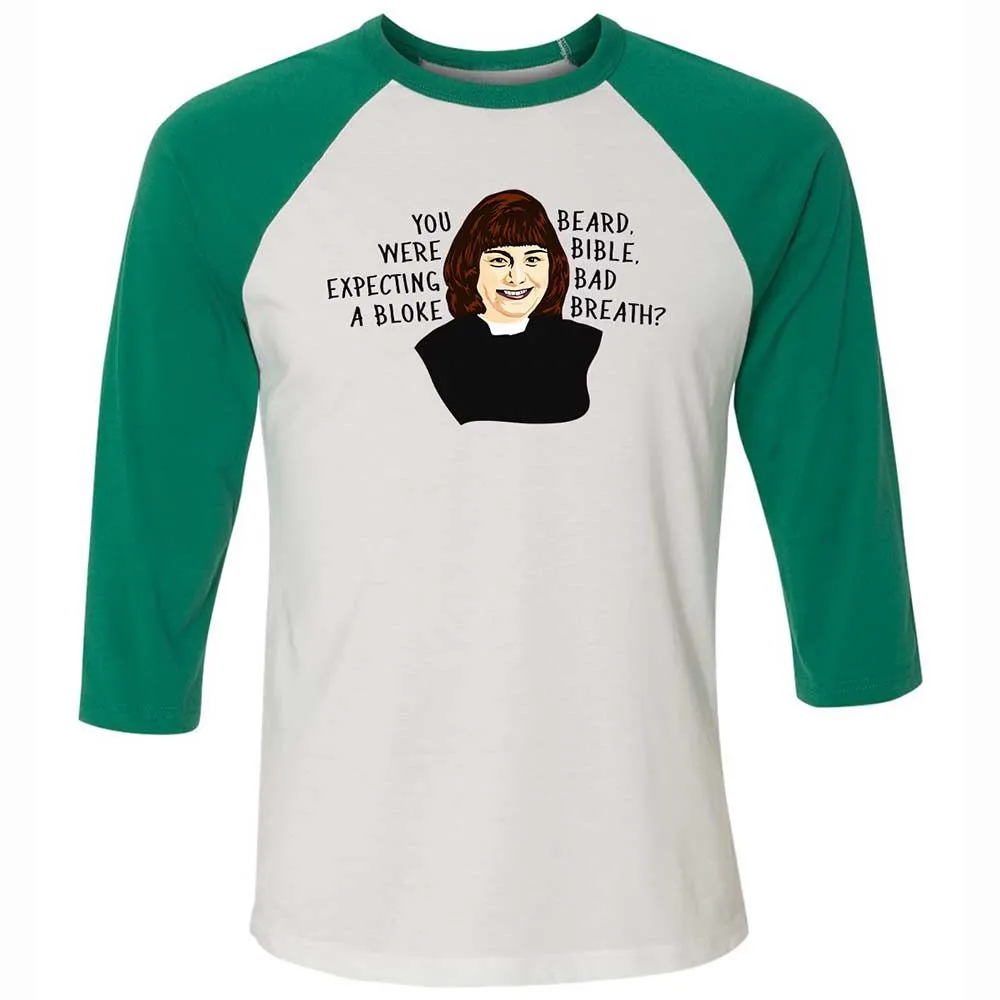 Unisex 3/4 Baseball Tee - WVSBCPKE - White/Kelly - 6