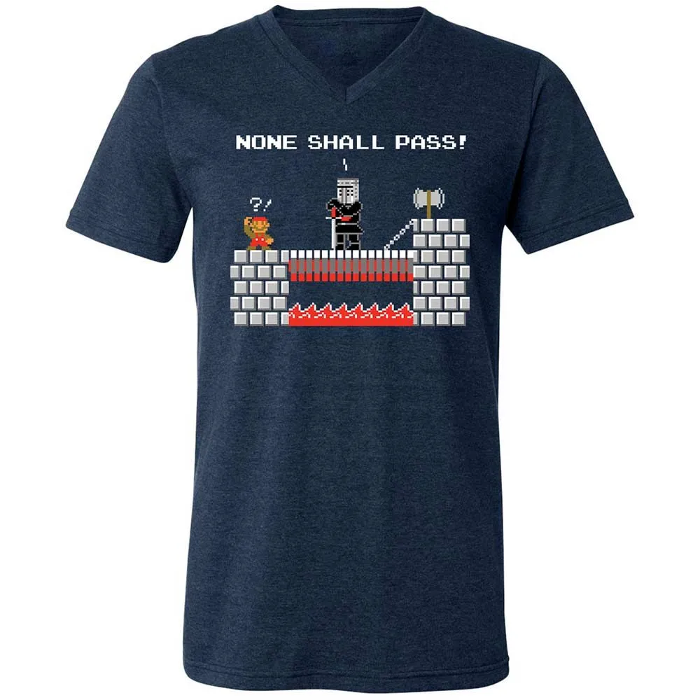 No Plumbers Shall Pass - Heather Navy - 3