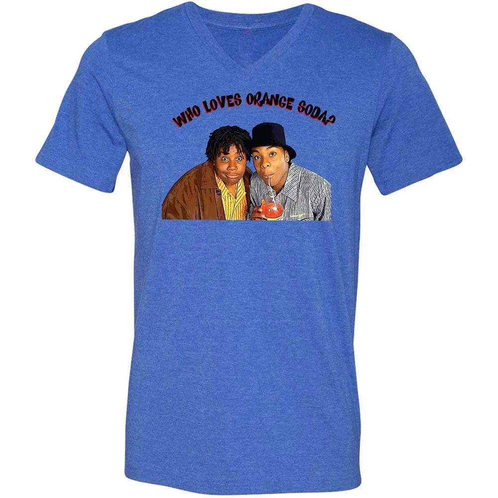 Unisex V-Neck T-Shirt - 6QLHPXE3 - Heather True Royal - 4