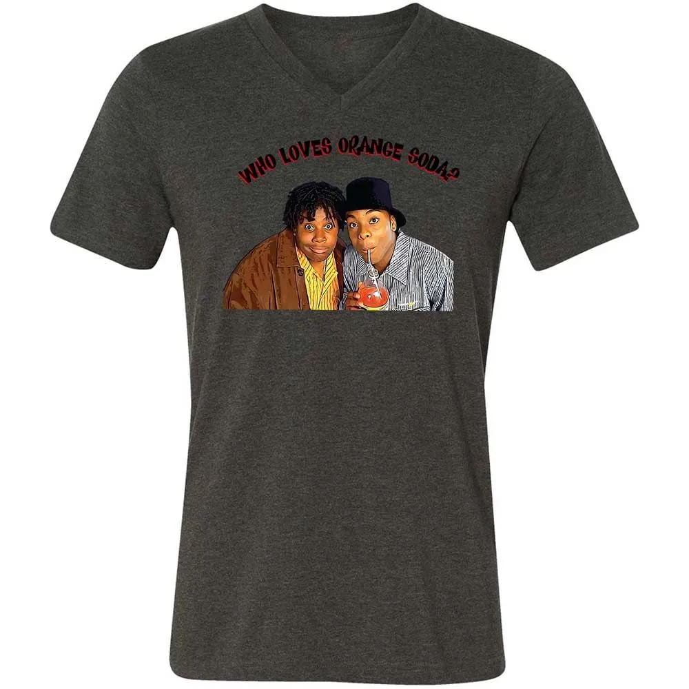 Unisex V-Neck T-Shirt - 6QLHPXE3 - Dark Grey Heather - 8