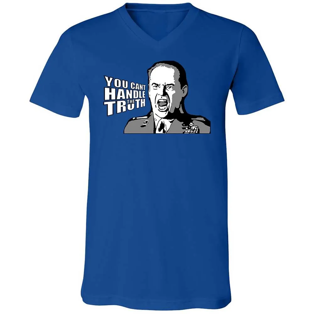 Unisex V-Neck T-Shirt - QATNX3CV - True Royal - 3