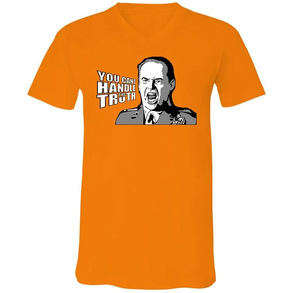 Unisex V-Neck T-Shirt - QATNX3CV - Orange - 7