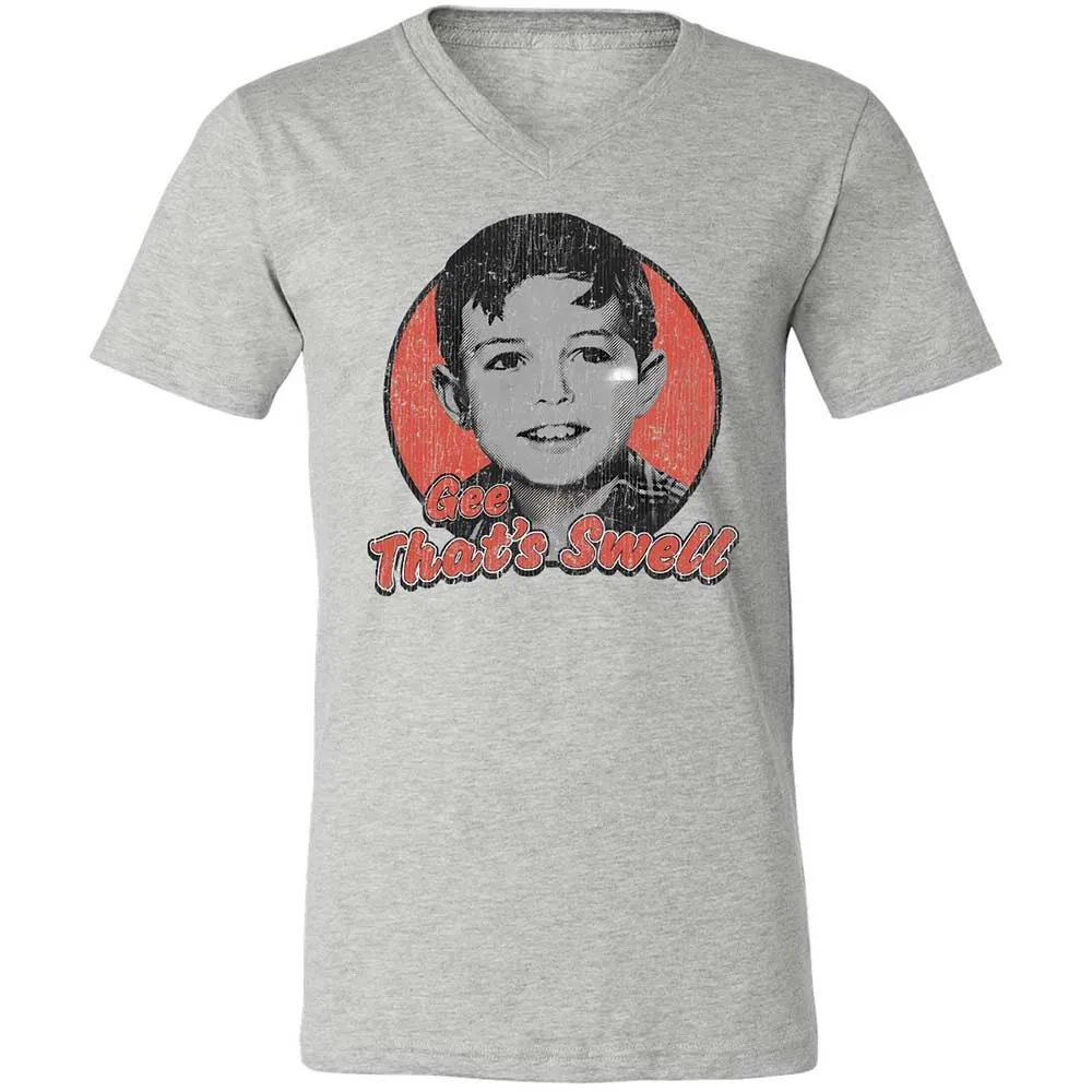 Unisex V-Neck T-Shirt - KXX4PBX3 - Athletic Heather - 2