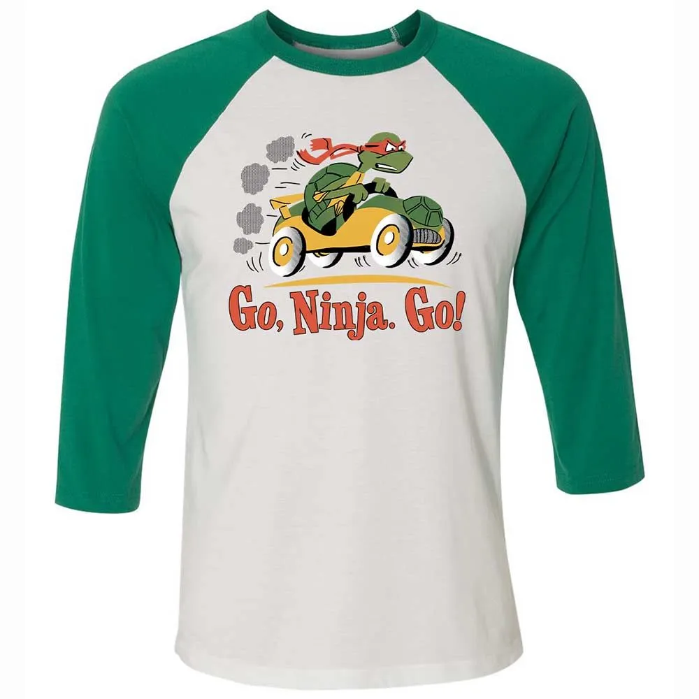 Unisex 3/4 Baseball Tee - F6ZCG5YA - White/Kelly - 6