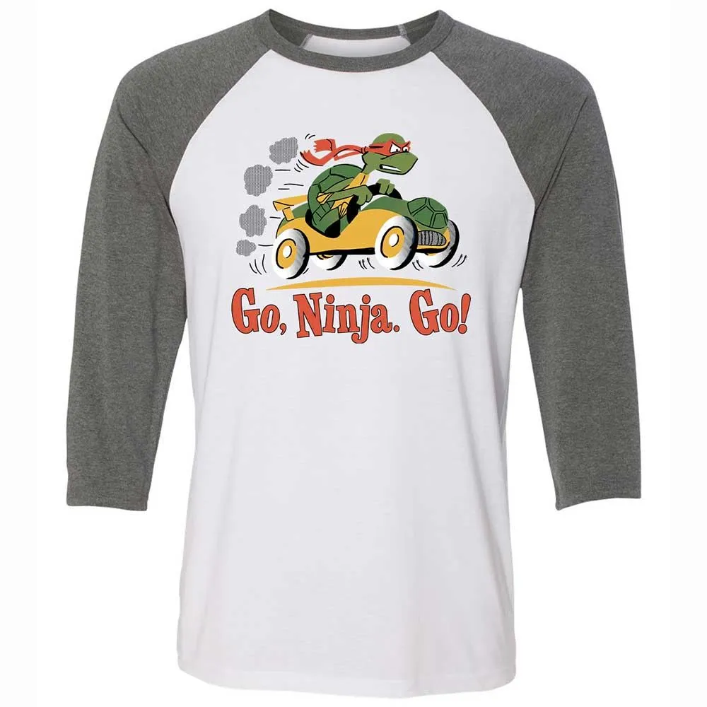 Unisex 3/4 Baseball Tee - F6ZCG5YA - White/Deep Heather - 11