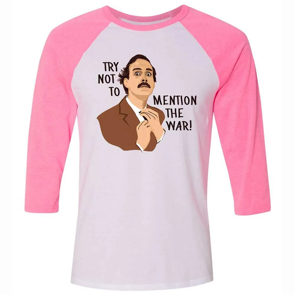 Unisex 3/4 Baseball Tee - DYURKCMY - White/Neon Pink - 12