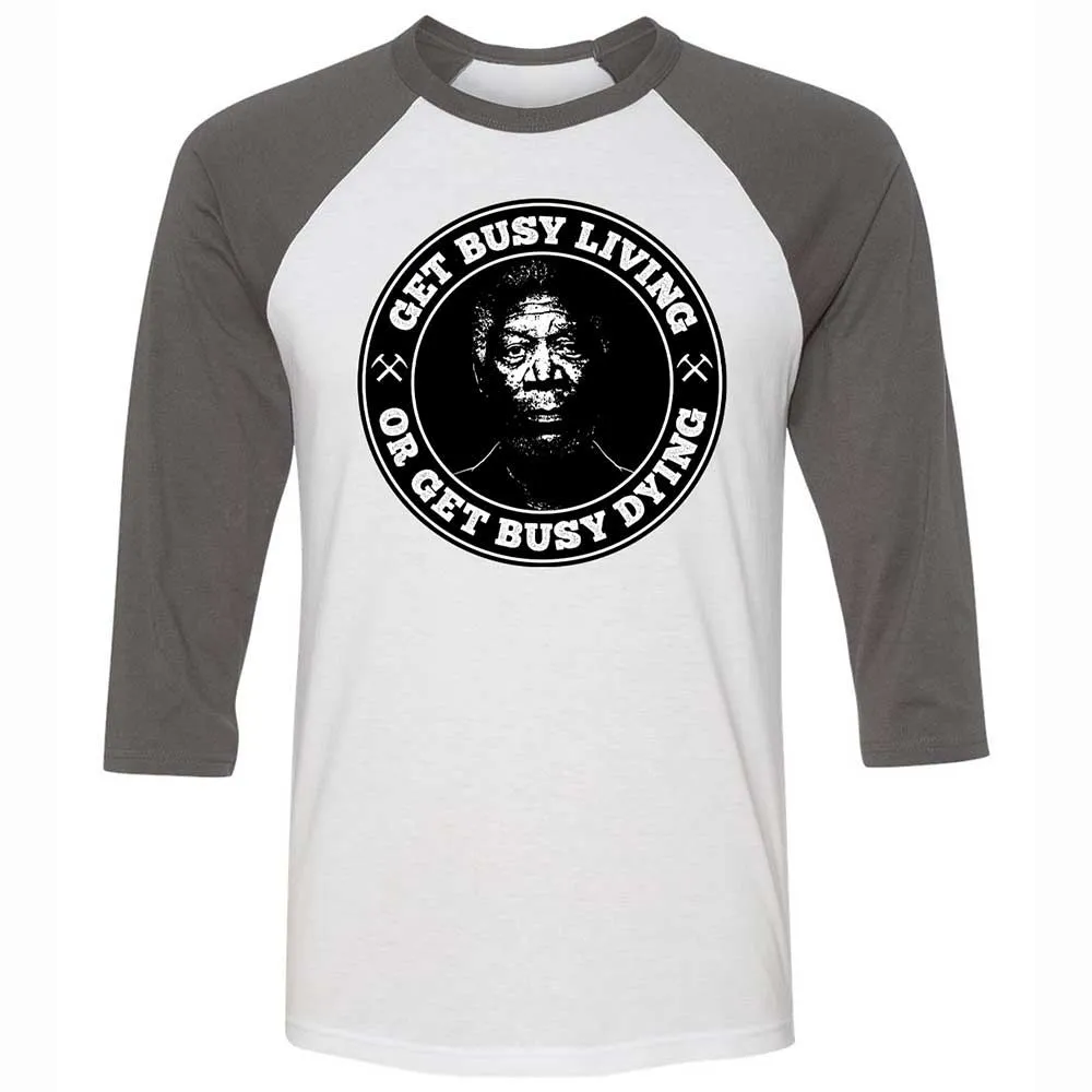 Get Busy Living or Get Busy Dying - White/Asphalt - 2