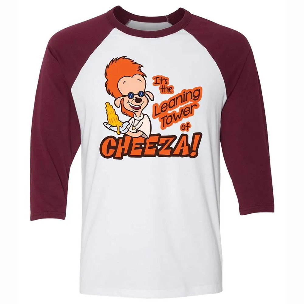 Leaning Tower of Cheeza - White/Maroon - 7