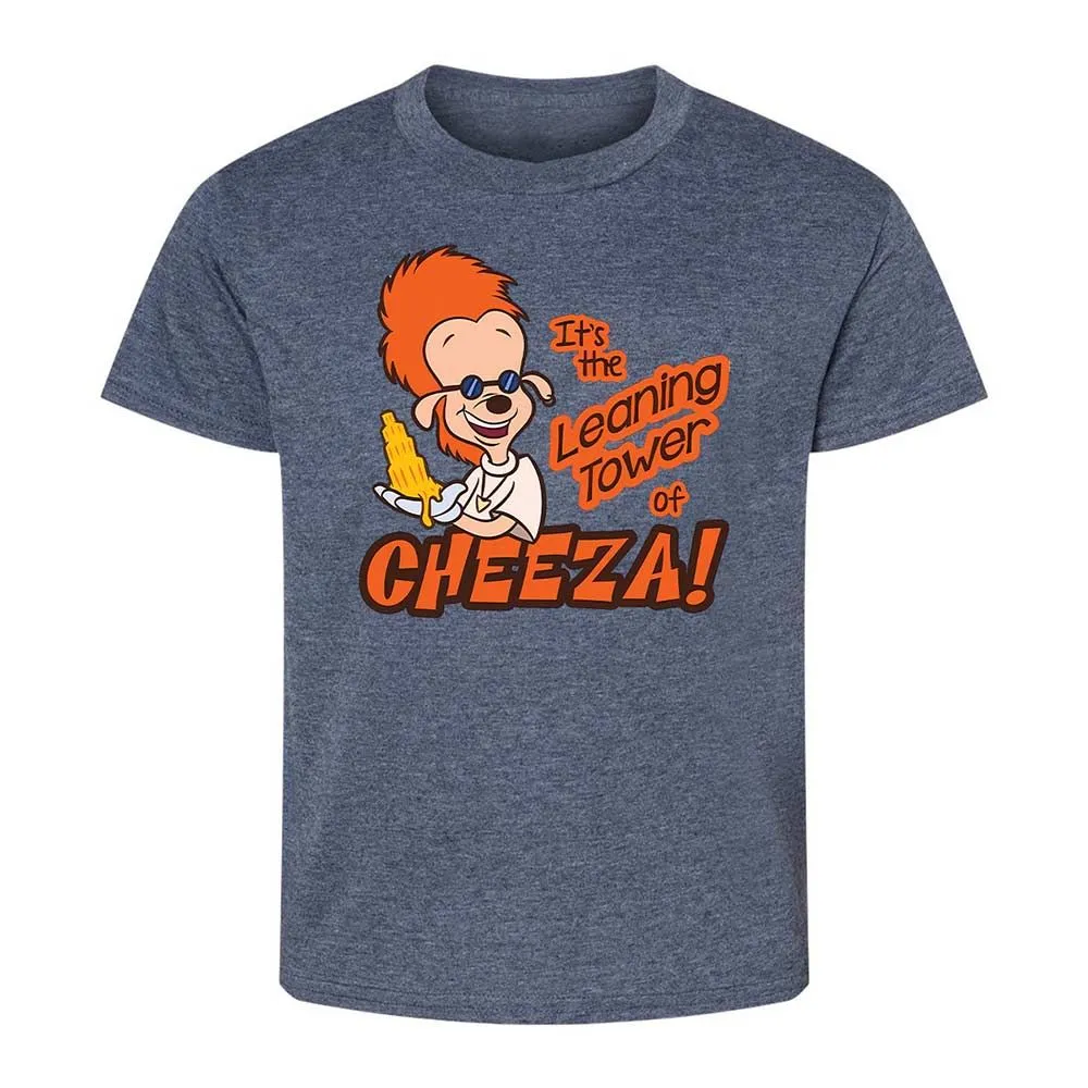 Leaning Tower of Cheeza - Heather Navy - 15