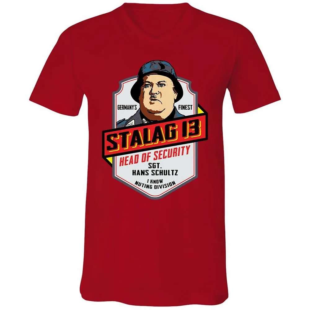 Unisex V-Neck T-Shirt - 7ATB43KP - Red - 5