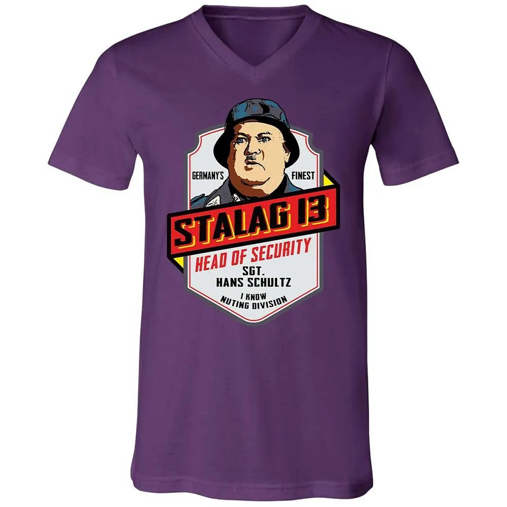 Unisex V-Neck T-Shirt - 7ATB43KP - Team Purple - 10