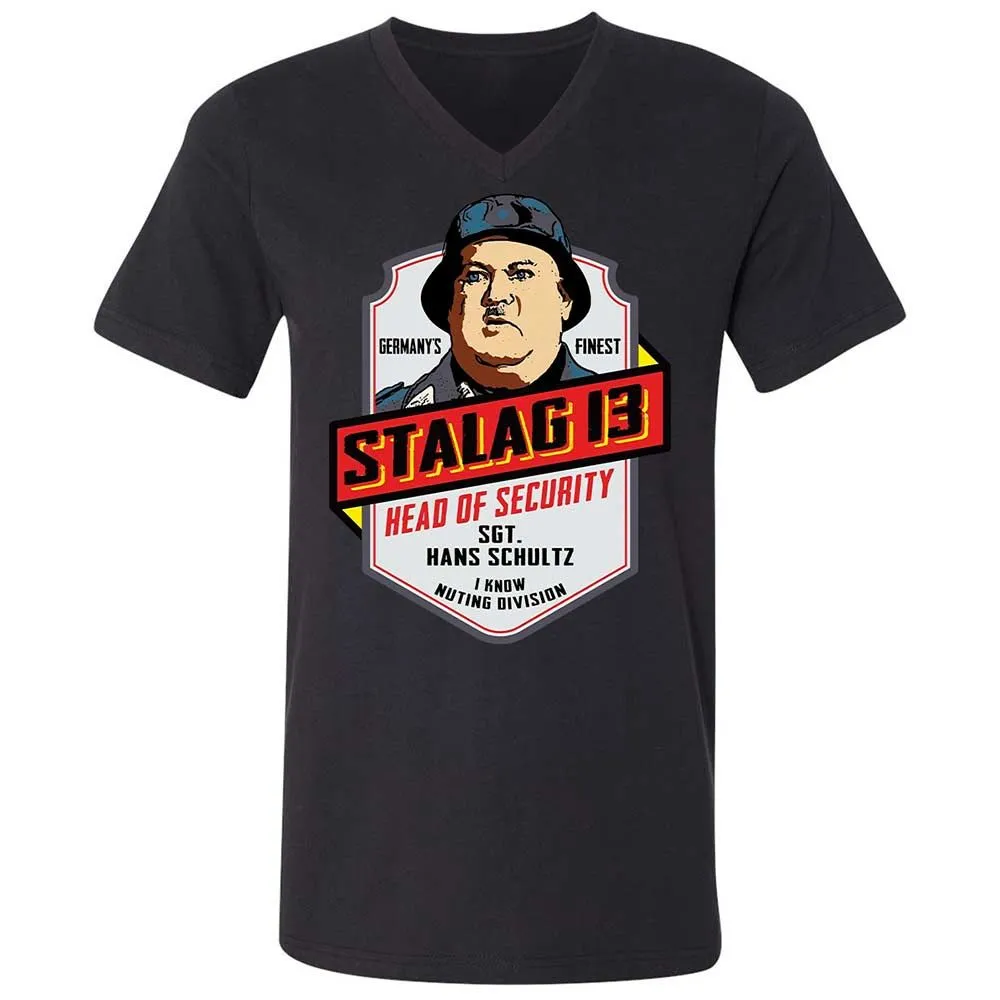 Unisex V-Neck T-Shirt - 7ATB43KP - Black - 11