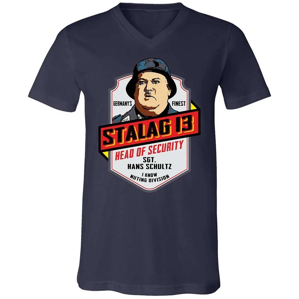 Unisex V-Neck T-Shirt - 7ATB43KP - Navy - 12
