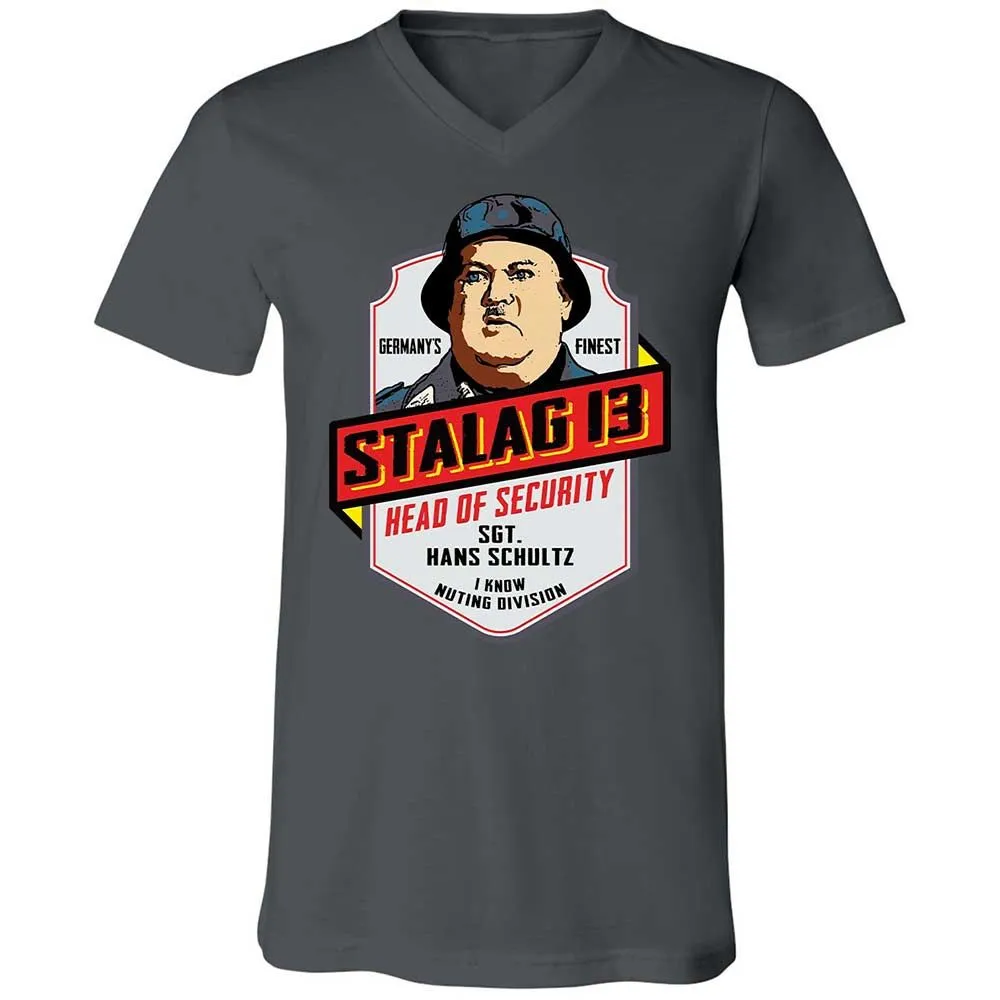 Unisex V-Neck T-Shirt - 7ATB43KP - Asphalt - 16
