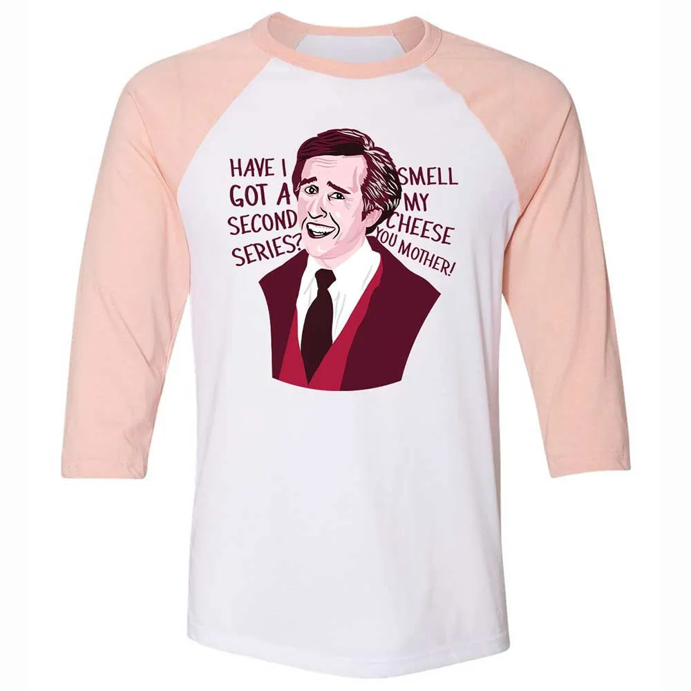 Unisex 3/4 Baseball Tee - DLFRZQXB - White/Heather Peach - 5