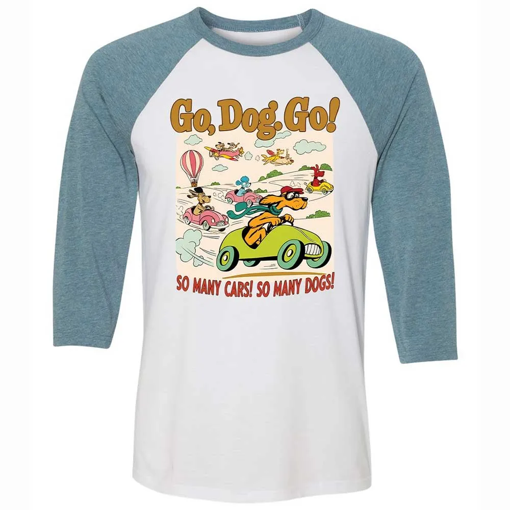 Unisex 3/4 Baseball Tee - FQ62GGSD - White/Denim - 3