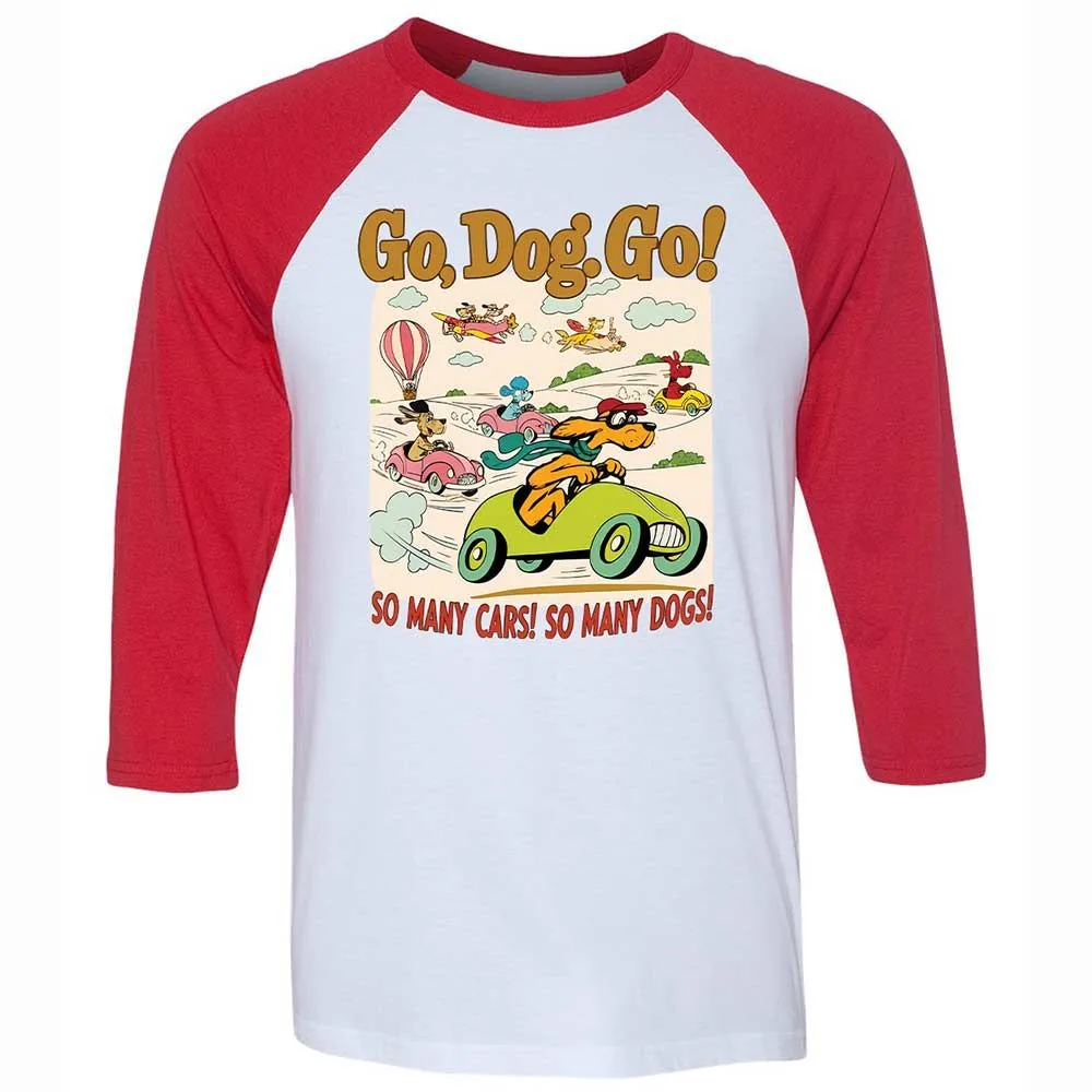 Unisex 3/4 Baseball Tee - FQ62GGSD - White/Red - 9