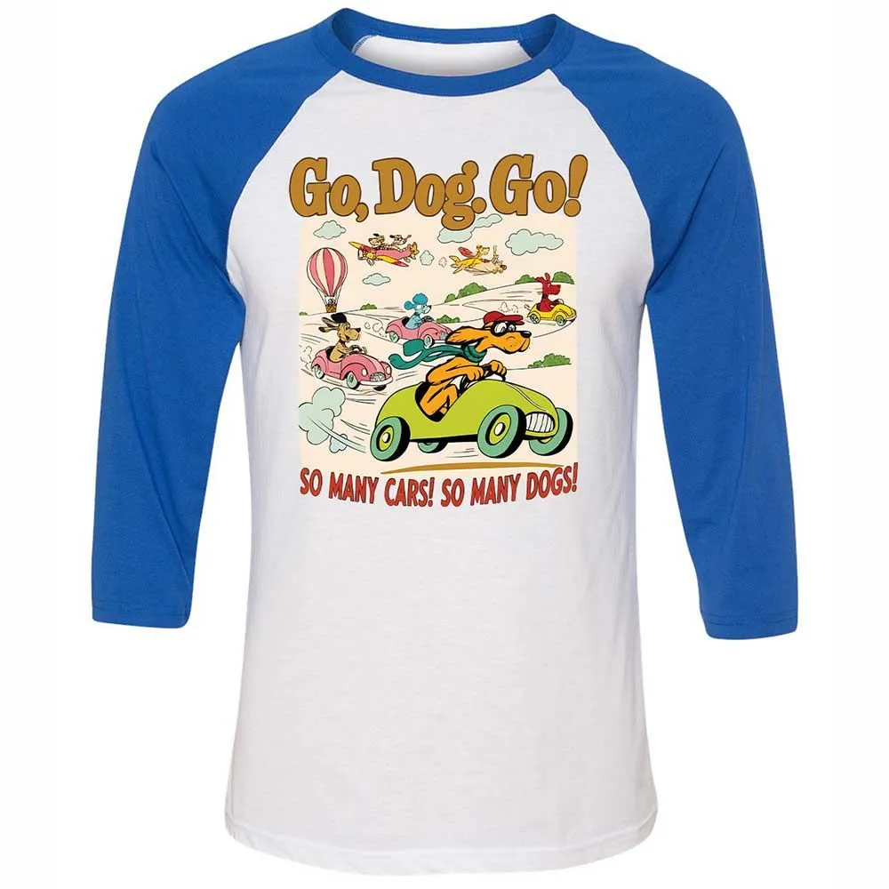 Unisex 3/4 Baseball Tee - FQ62GGSD - White/True Royal - 10