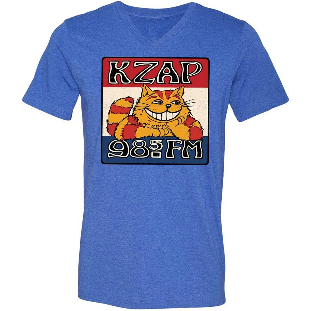 Unisex V-Neck T-Shirt - MKA6G9C6 - Heather True Royal - 4