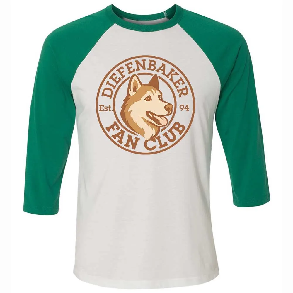 Unisex 3/4 Baseball Tee - 2MM2NL7Z - White/Kelly - 6