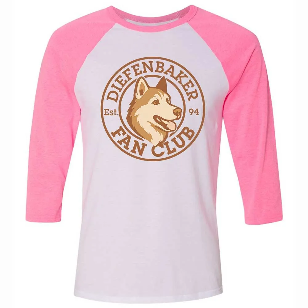 Unisex 3/4 Baseball Tee - 2MM2NL7Z - White/Neon Pink - 12