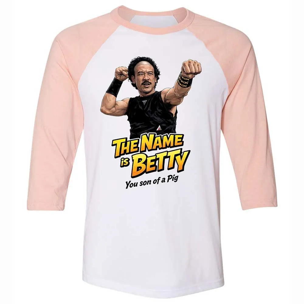 Unisex 3/4 Baseball Tee - SA867Y9Y - White/Heather Peach - 5