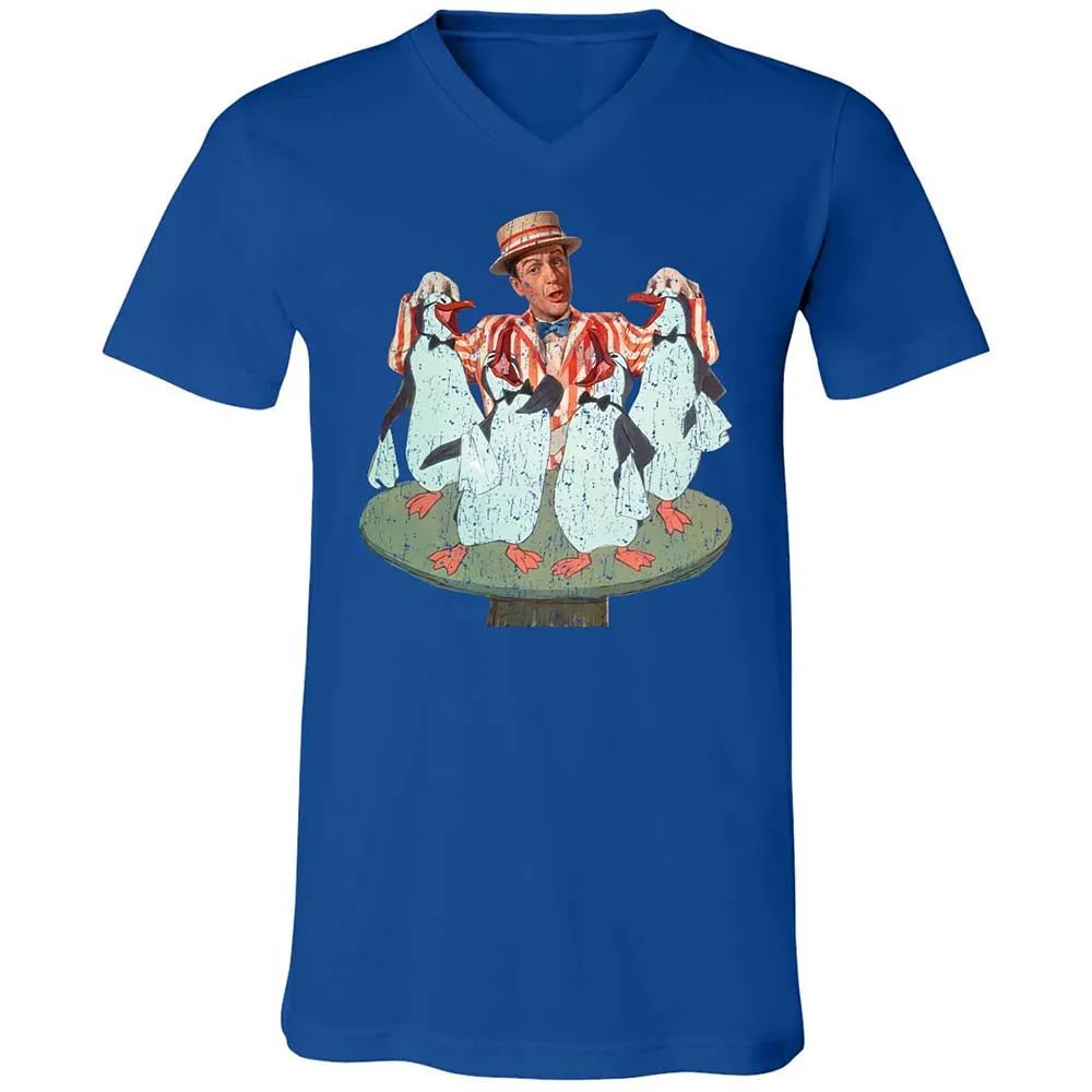 Unisex V-Neck T-Shirt - KMJBCDE2 - True Royal - 3