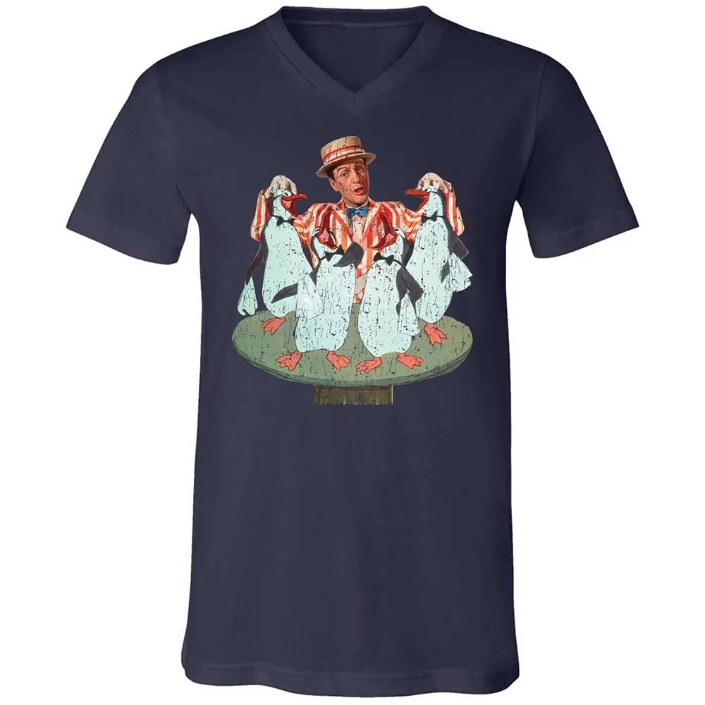 Unisex V-Neck T-Shirt - KMJBCDE2 - Navy - 12