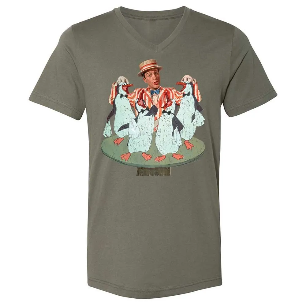 Unisex V-Neck T-Shirt - KMJBCDE2 - Military Green - 15