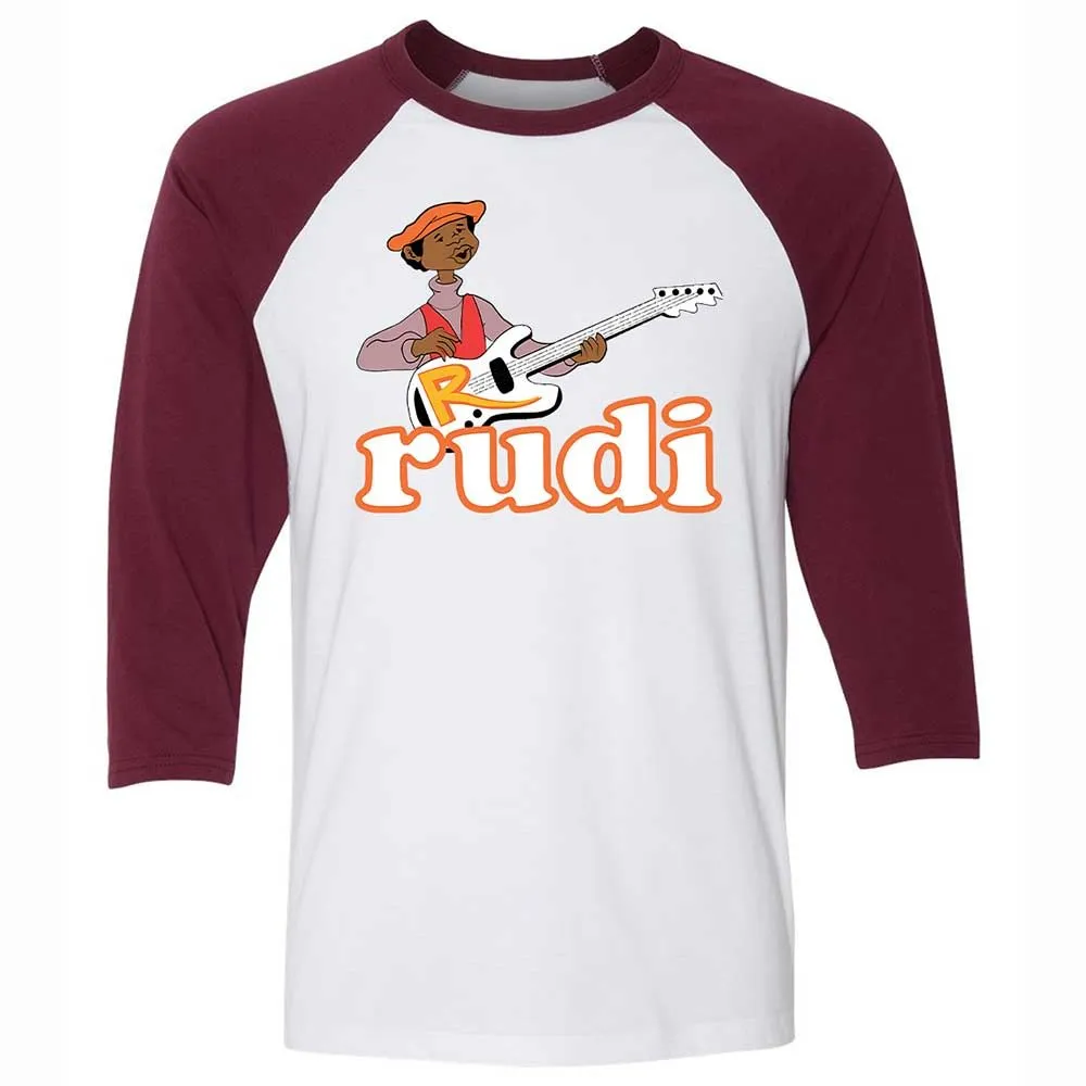 Unisex 3/4 Baseball Tee - VBP5SVSS - White/Maroon - 7