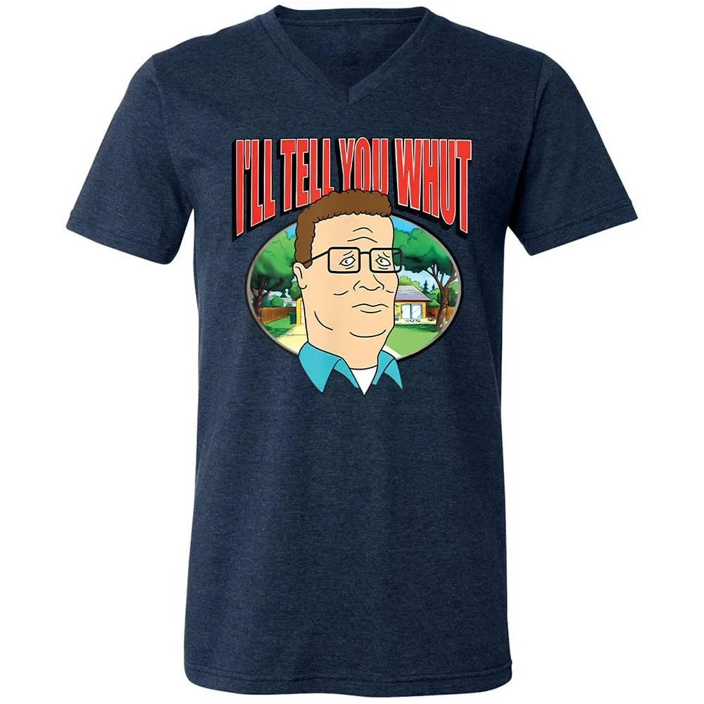 Unisex V-Neck T-Shirt - RHL3F2ME - Heather Navy - 13