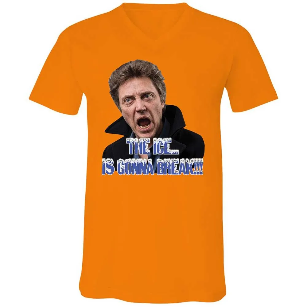 Unisex V-Neck T-Shirt - VJ2UJB69 - Orange - 7
