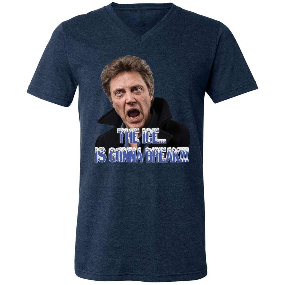 Unisex V-Neck T-Shirt - VJ2UJB69 - Heather Navy - 13