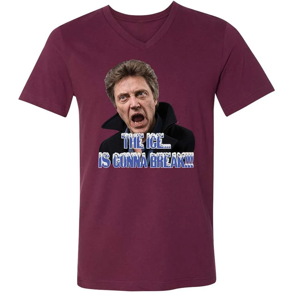 Unisex V-Neck T-Shirt - VJ2UJB69 - Maroon - 14