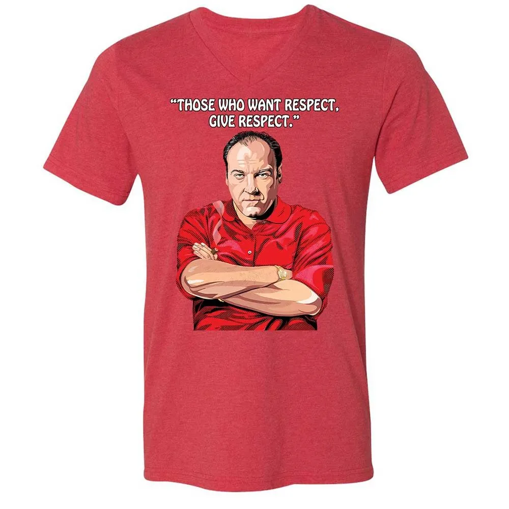 Unisex V-Neck T-Shirt - K9Y3EB2S - Heather Red - 6