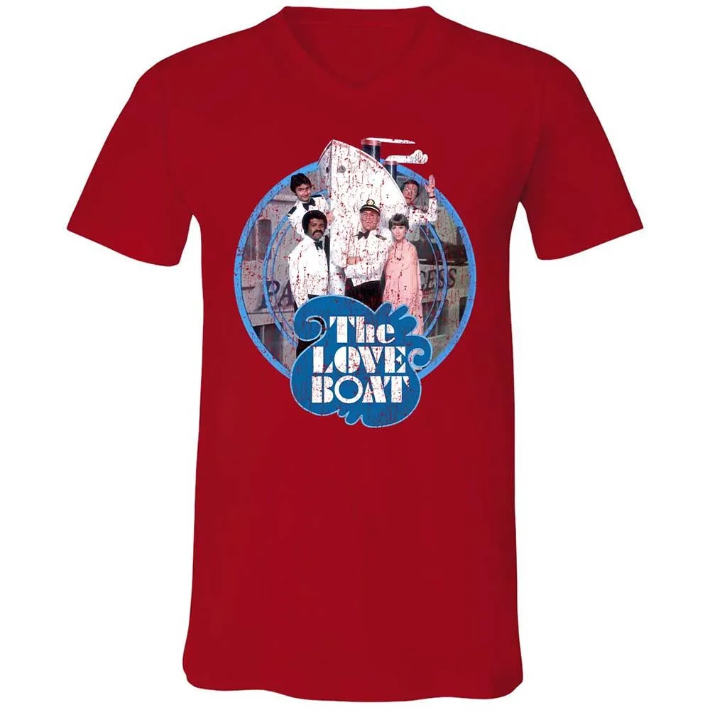 Unisex V-Neck T-Shirt - MEYLLC2Y - Red - 5