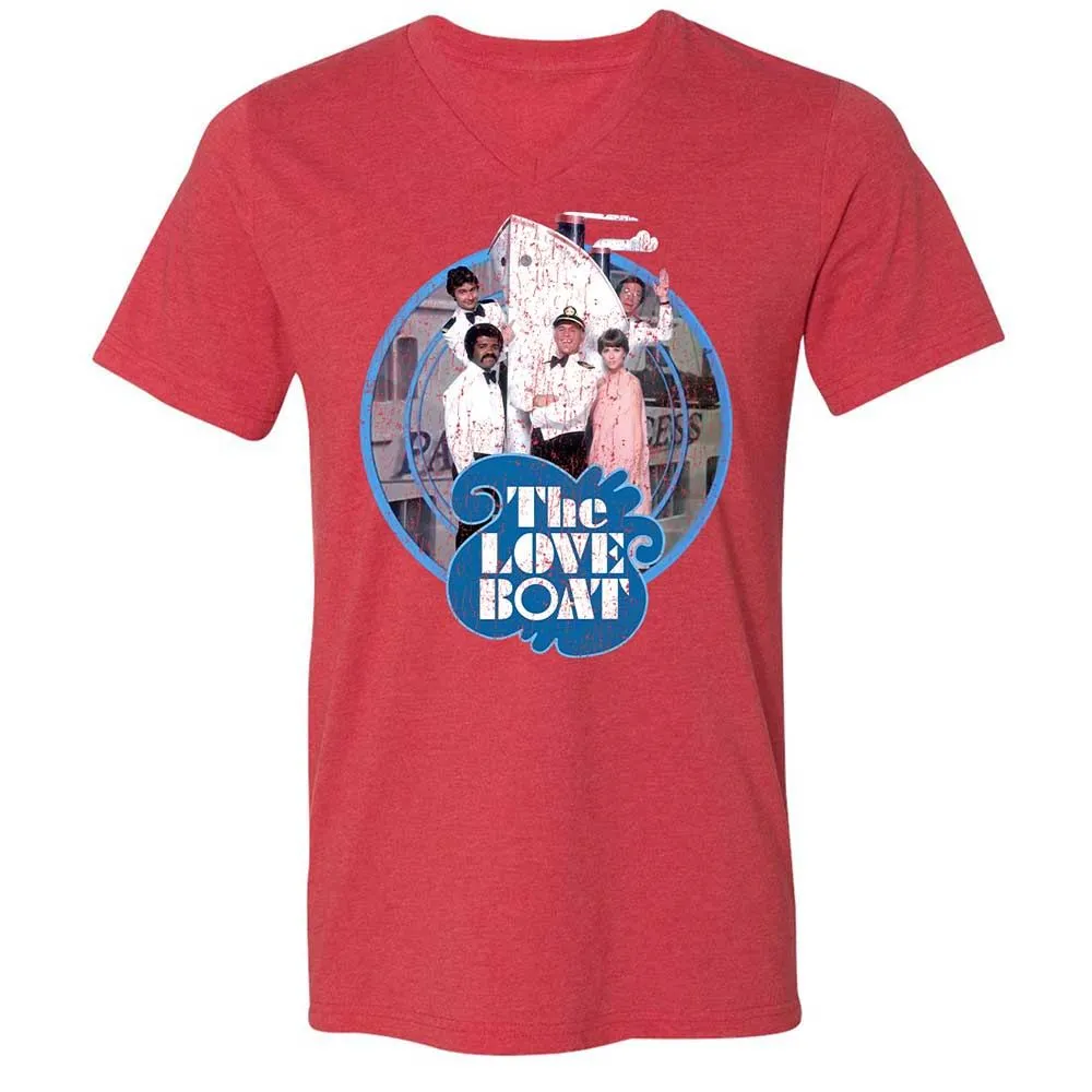 Unisex V-Neck T-Shirt - MEYLLC2Y - Heather Red - 6
