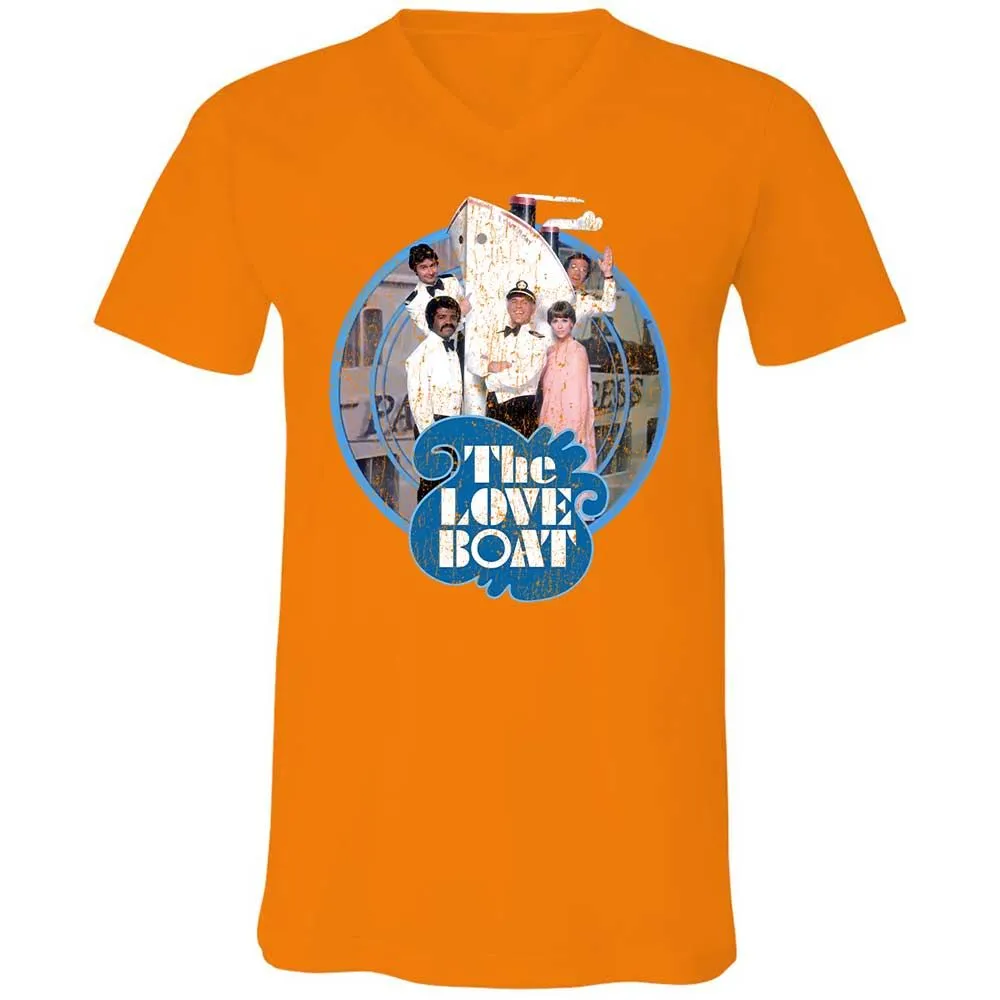 Unisex V-Neck T-Shirt - MEYLLC2Y - Orange - 7