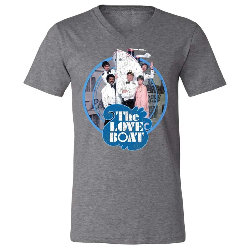 Unisex V-Neck T-Shirt - MEYLLC2Y - Deep Heather - 9