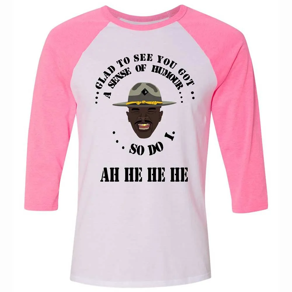I'm glad to see you got a sense of humor - White/Neon Pink - 12