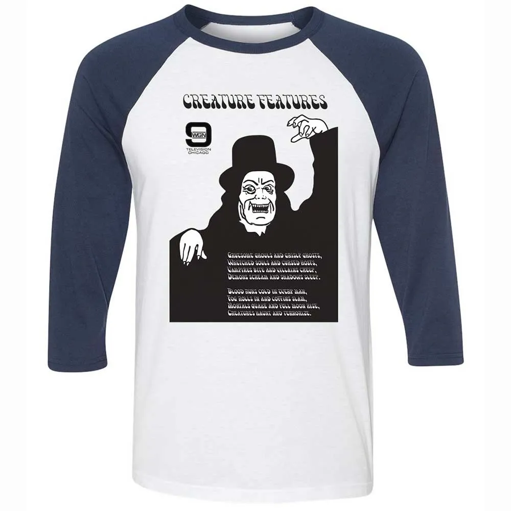 Creature Features - White/Navy - 8