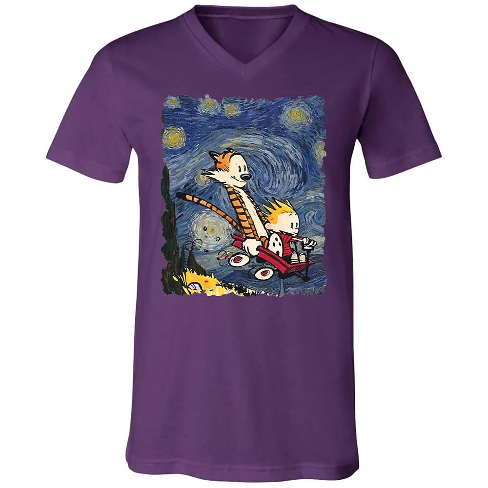 Unisex V-Neck T-Shirt - PDYASERS - Team Purple - 10