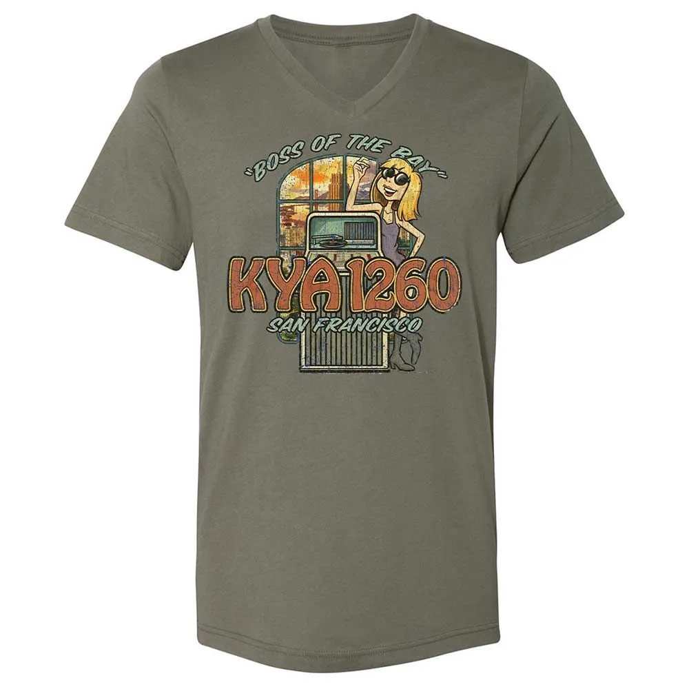 Unisex V-Neck T-Shirt - KR8AK6H4 - Military Green - 15