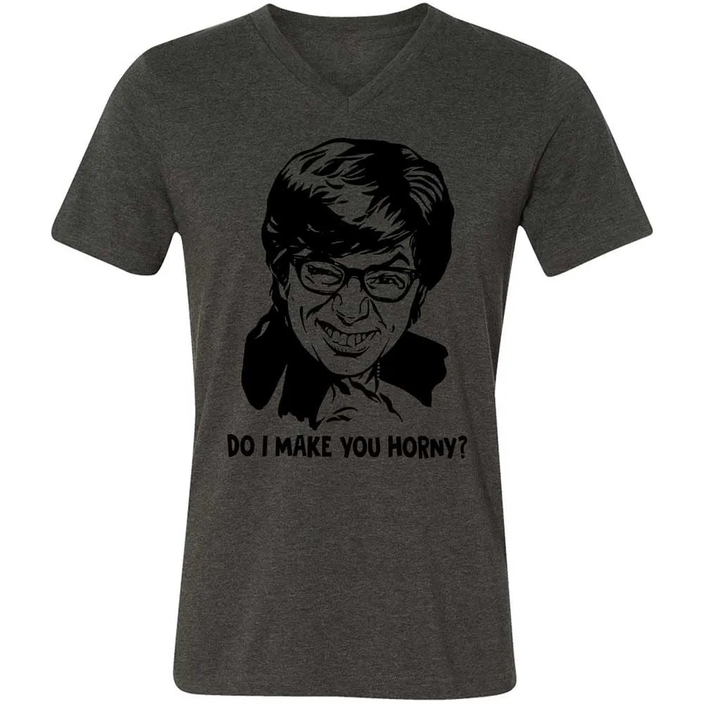 Unisex V-Neck T-Shirt - 88SDLUN3 - Dark Grey Heather - 8