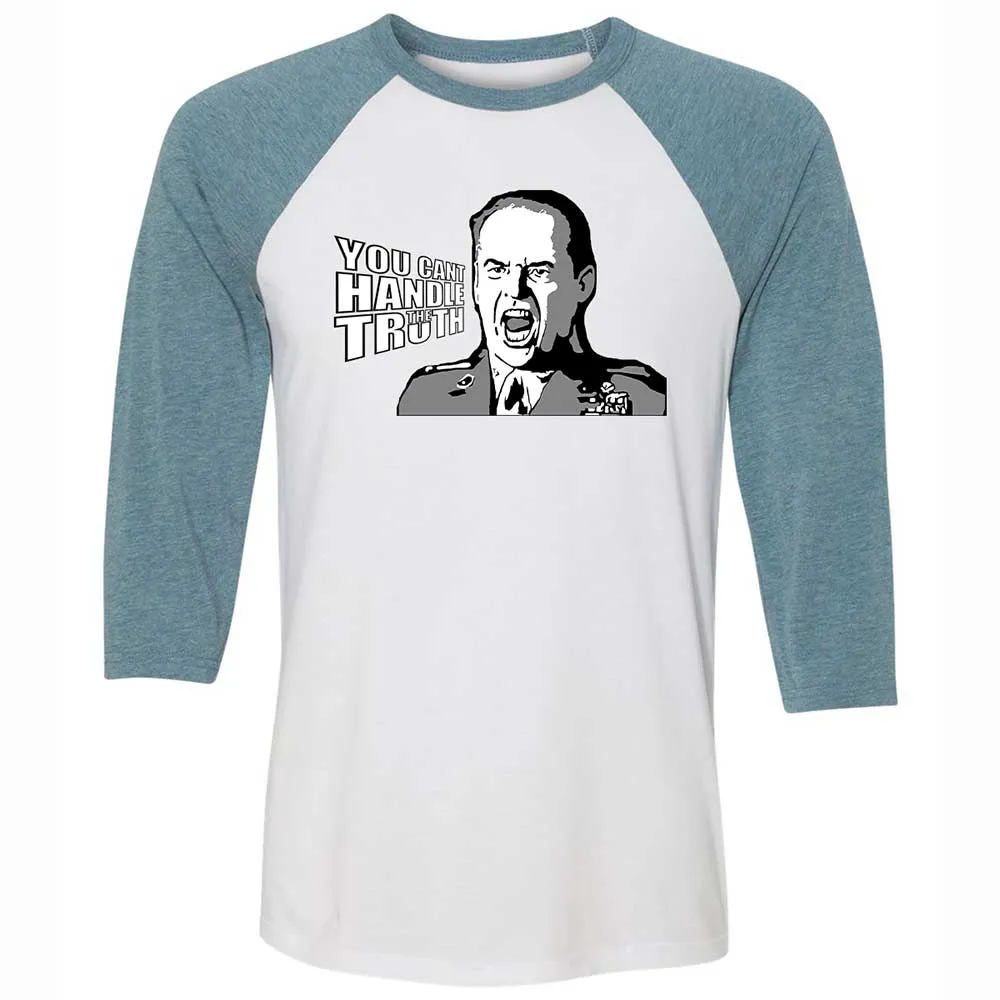 Unisex 3/4 Baseball Tee - MH8LG14V - White/Denim - 3