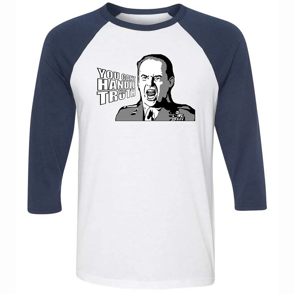 Unisex 3/4 Baseball Tee - MH8LG14V - White/Navy - 8