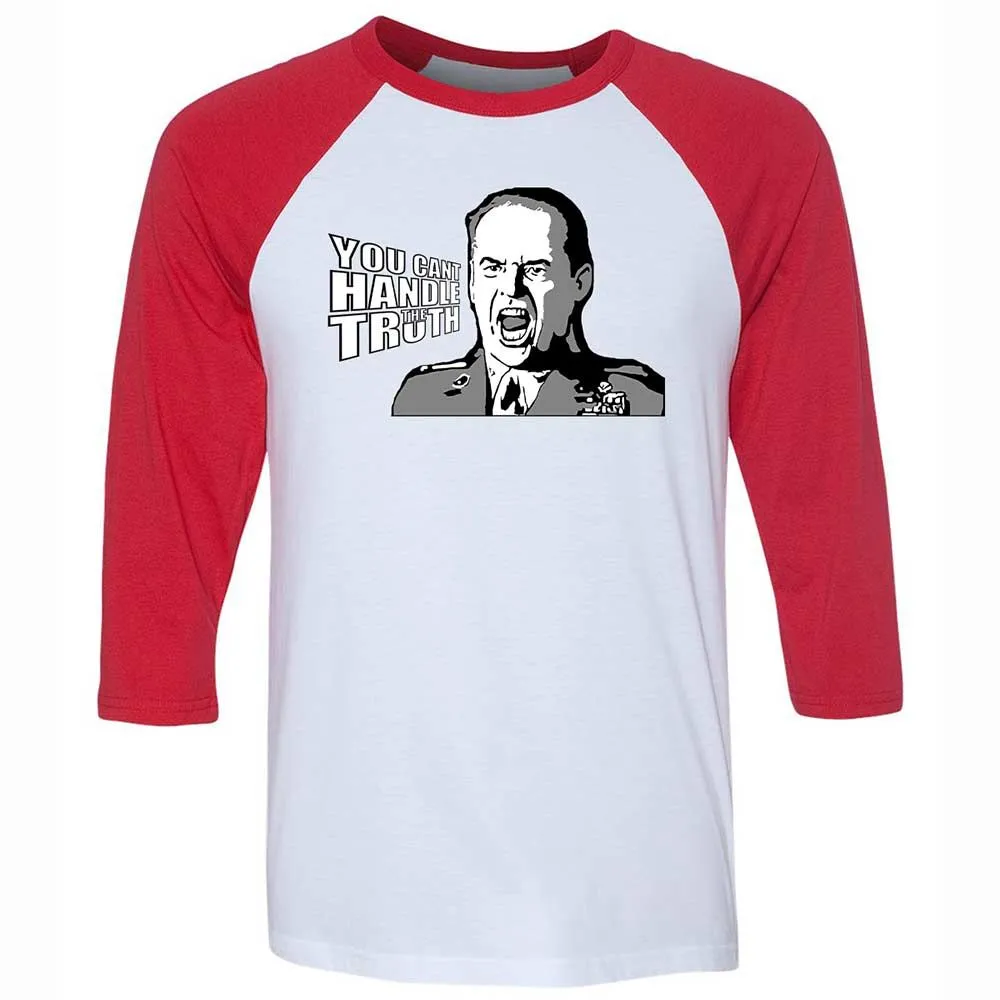 Unisex 3/4 Baseball Tee - MH8LG14V - White/Red - 9