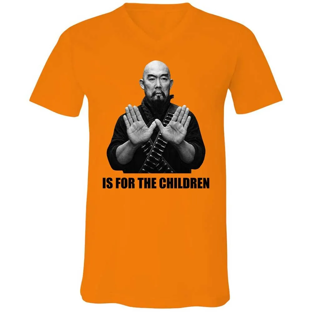 Unisex V-Neck T-Shirt - 3CB48MJ4 - Orange - 7