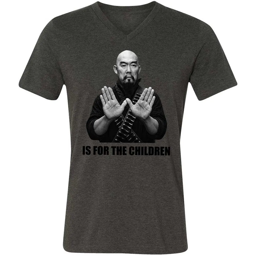 Unisex V-Neck T-Shirt - 3CB48MJ4 - Dark Grey Heather - 8